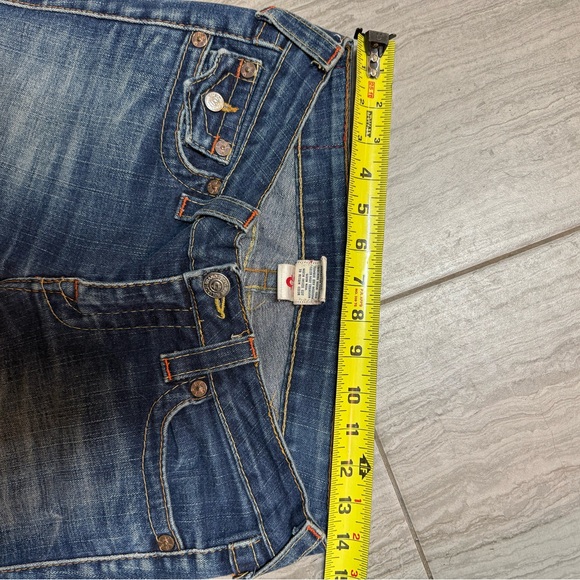True Religion Blue Jeans with Distinctive Stitching - Picture 7 of 11